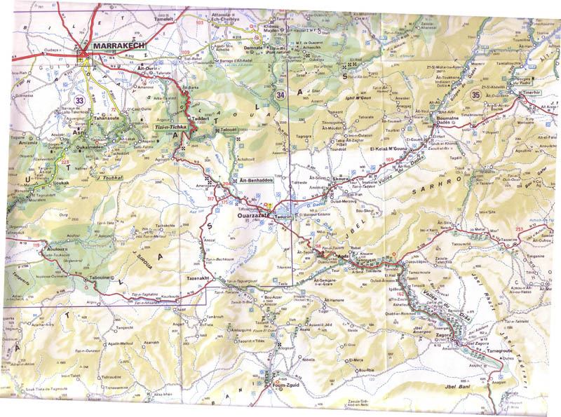 mappa marocco